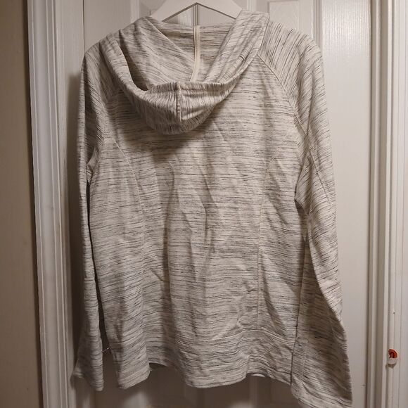 Talbots Gray Zip-Up Hoodie Jacket Lightweight Sz.L - Picture 4 of 5